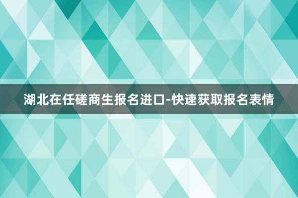 湖北在任磋商生报名进口-快速获取报名表情